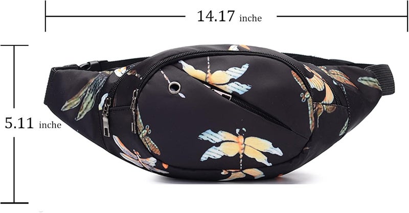 DAITET Crossbody Fanny Pack for Men&Women,Large Waist Bag & Hip Bum Bag with Adjustable Strap for Outdoors Workout Traveling Casual Running Hiking Cycling - Image 3